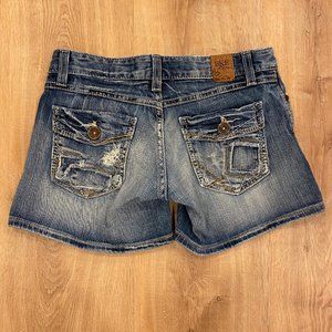 Buckle BKE Denim Jean Shorts Distressed